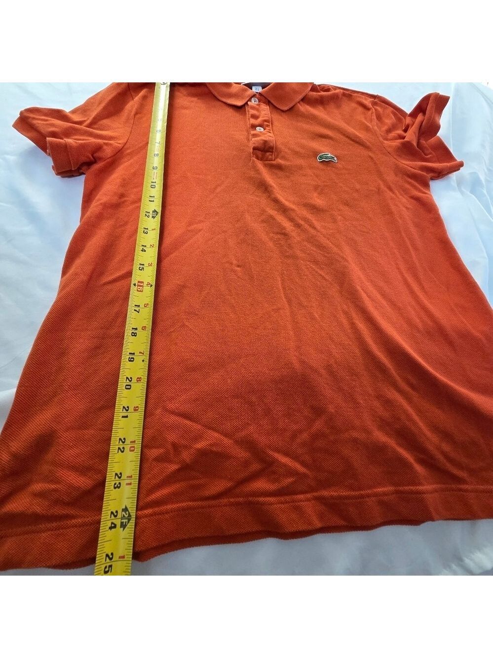 Lacoste Men's Slim Fit Classic Pique Polo Shirt Orange M - Picture 8 of 8
